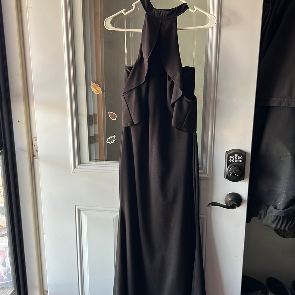 Black floor length dress worn one time.